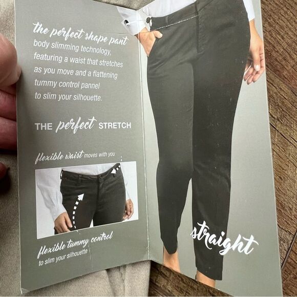 Dickies Plus Perfect Shape Straight Leg Pants, Rinsed Oxford Stone Women’s Sz 24 - Picture 4 of 16